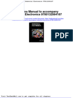 Solutions Manual To Accompany Industrial Electronics 9780132064187