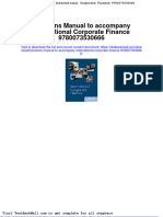 Solutions Manual To Accompany International Corporate Finance 9780073530666