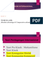 Bab 4. Teori Perdagangan Internasional Klasik