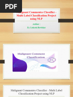 Malignant Commentes Classifier - Multi Label Classification Project Using NLP - FlipRobo