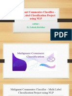 Malignant Commentes Classifier - Multi Label Classification Project Using NLP - FlipRobo