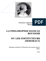 La Philosophie Dans Le Boudoir Ou Les Instituteurs Immoraux - Marquis de Sade PDF