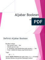 Pertemuan 10, 11 - Aljabar Boolean