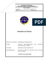 Spesifikasi Teknis Pengadaan BBM Kapal KNP.338 2023