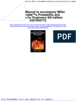 Solutions Manual To Accompany Miller Freunds Probability and Statistics For Engineers 8th Edition 0321640772