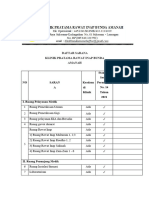 Daftar Sarana Klinik