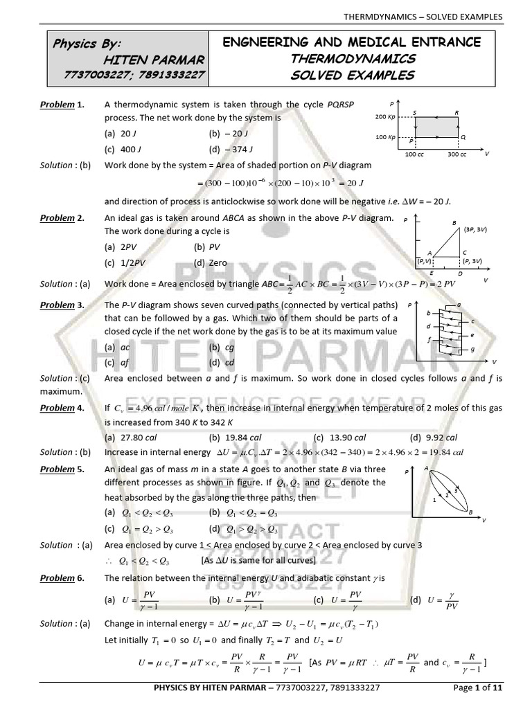 Thermodynamics visual data 2
