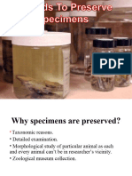 Preservation of Wet Specimens
