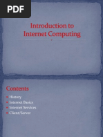 Intro PPT Internet Computing