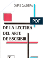 Caldera Rafael Tomas - de La Lectura Al Arte de Escribir