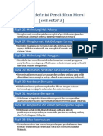 Definisi-Definisi Pendidikan Moral Semester 3