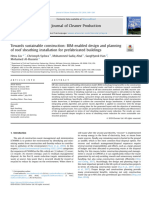 Towards Sustainable Construction - BIM-enabled Design and Planning of Roof Sheathing Installation For Prefabricated Buildings