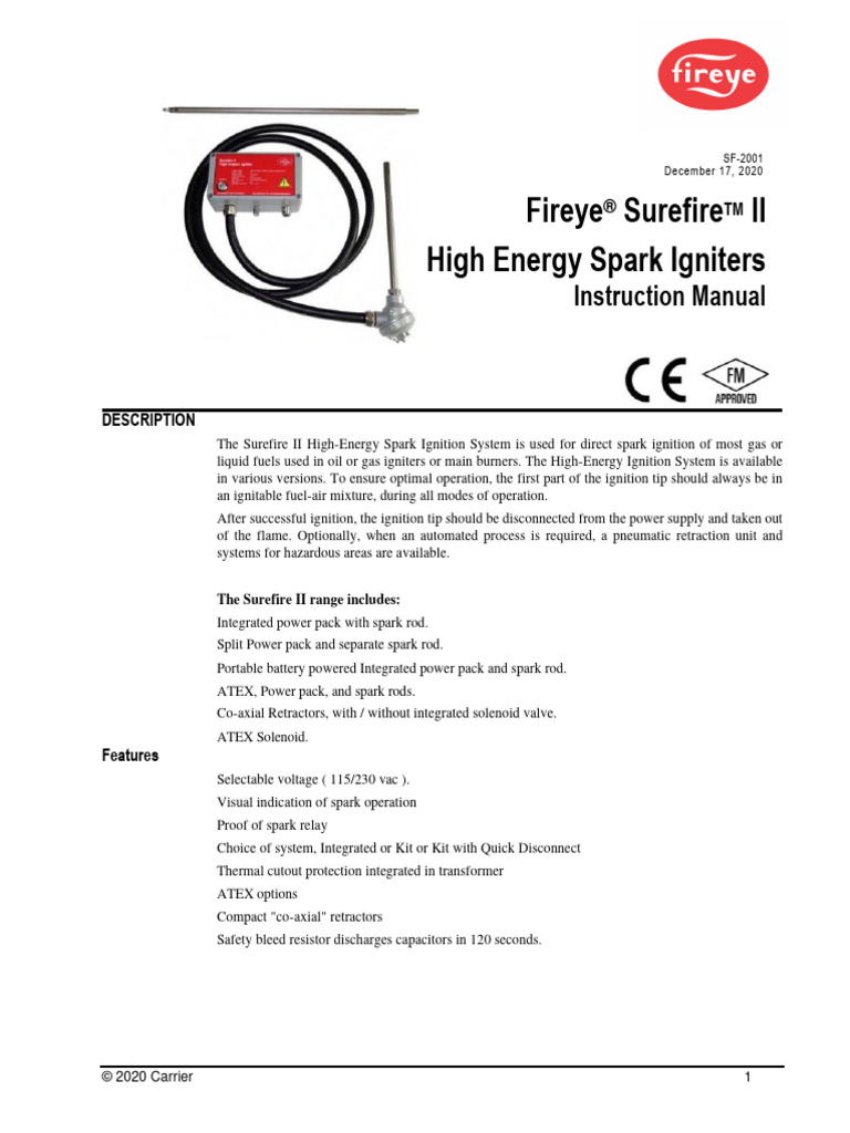 SF2001SureFire II High Energy Igniter (English) 20201217 PDF