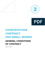 Small Works - 2 General Conditions of Contract