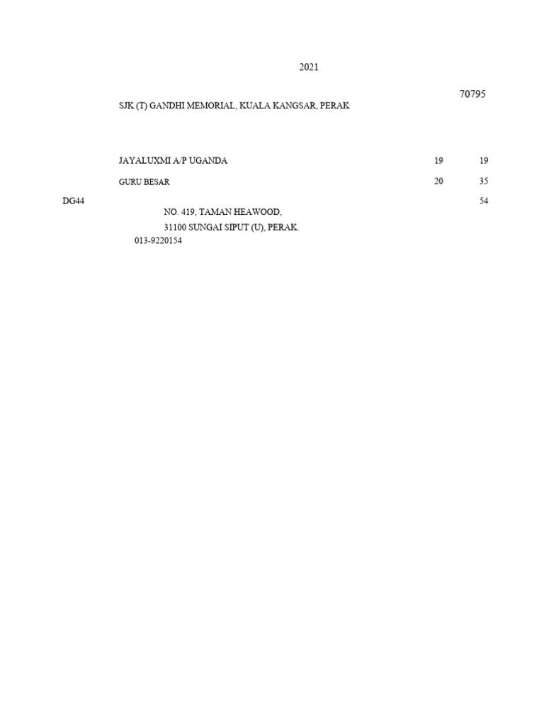 Format Kad Cuti Rehat 2023 | PDF