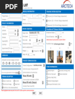 Arctech Solar Tracker Checklist - 2022