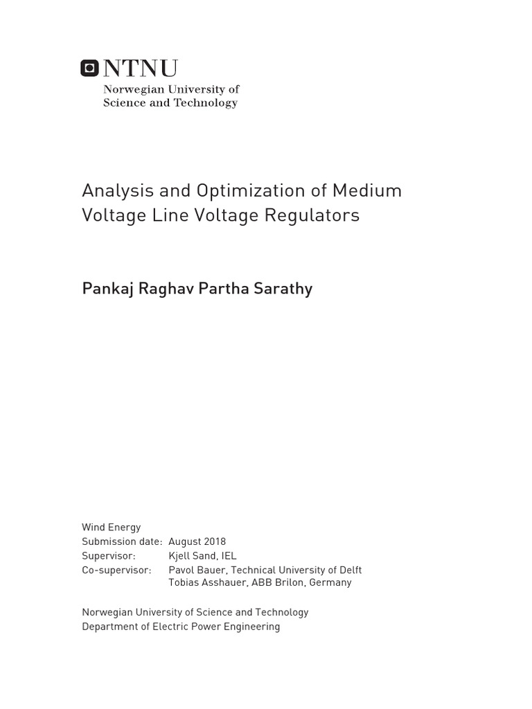Medium Voltage Line Voltage Regulators Analysis | PDF | Transformer ...
