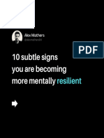 10 Subtle Signs You Are Becoming More Mentally Resilient