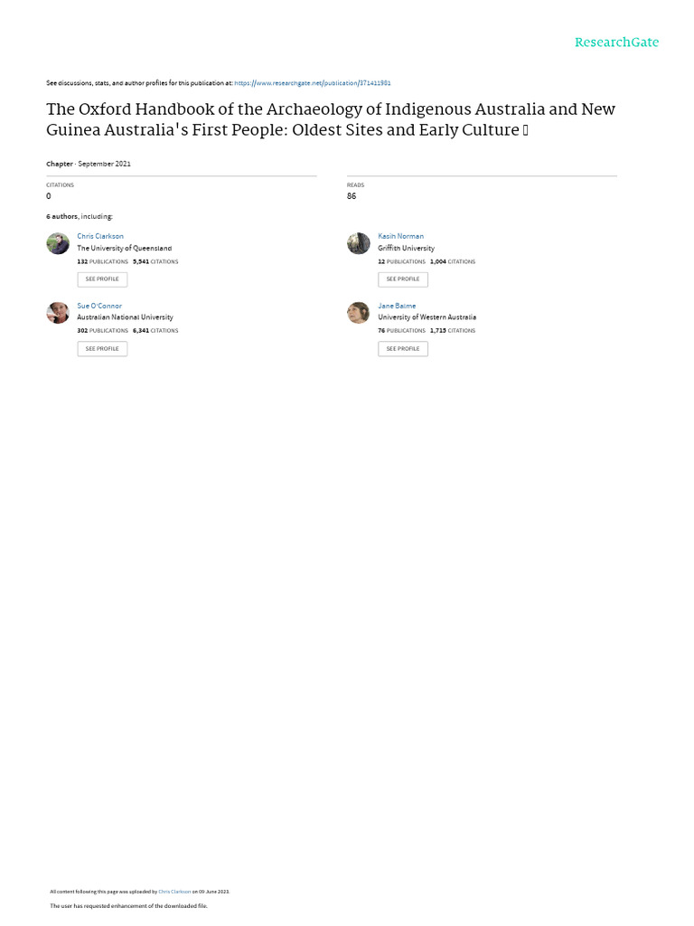 Clarksonetal australias first people oup2022 pdf earth sciences
