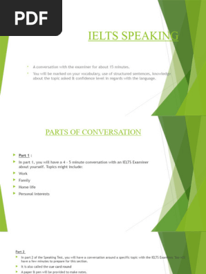 Ielts Speaking