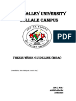MBA Thesis Guideline PDF