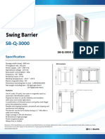 Swing Barrier: Speci Ficaon