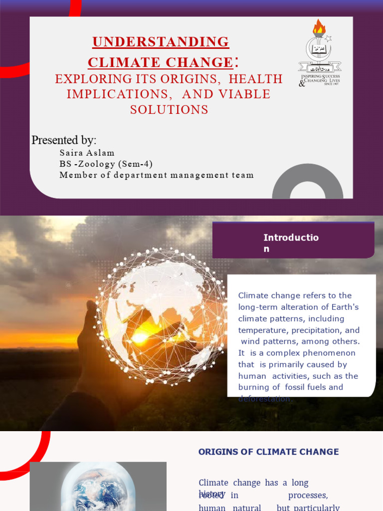 Exploring The Climate Change | PDF | Climate Change | Climate Change ...