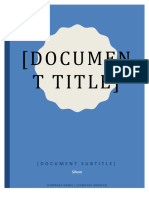 (Documen T Title) : (Document Subtitle)