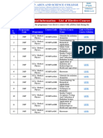 Elective Supporting Document