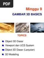 Cara Membuat Objek 2D Dan 3D Sederhana Di Autocad | PDF