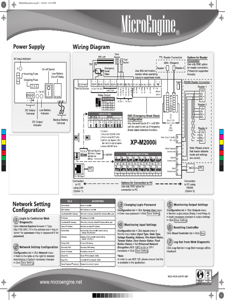 Wiring Diagram XP M2000i | PDF