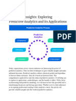 Unlocking Insights - Exploring Predictive Analytics and Its Applications