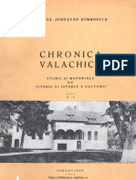 05 Chronica Valachica Studii Si Materiale de Istorie Si Istorie A Culturii 1973