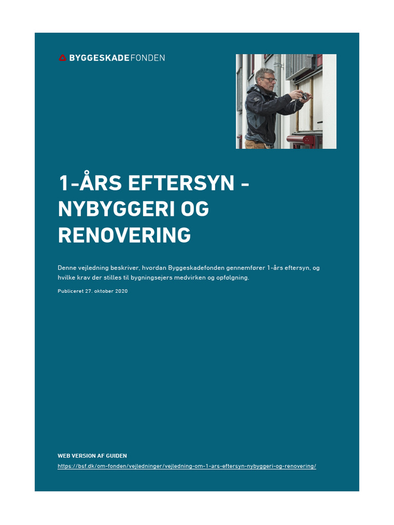 1-Års Eftersyn - Nybyggeri Og Renovering | PDF