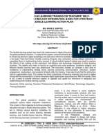 Effects of Flexible Learning Training On Teachers' Self Efficacy and Technology Integration