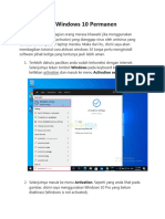 Cara Aktivasi Windows 10 Permanen