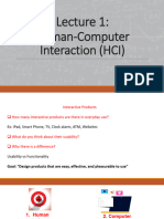 Lecture 1 - HCI