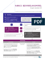 Rubrics Engels Spreken B1