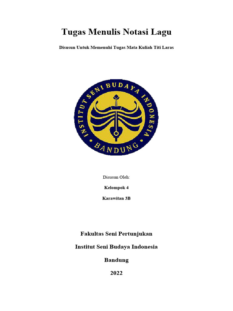 Notasi Karawitan Sunda Leungiteun | PDF