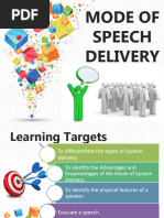 Speech Delivery