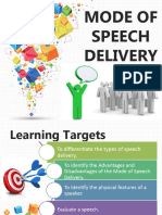 Speech Delivery