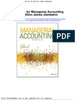 Test Bank For Managerial Accounting 7th Edition James Jiambalvo