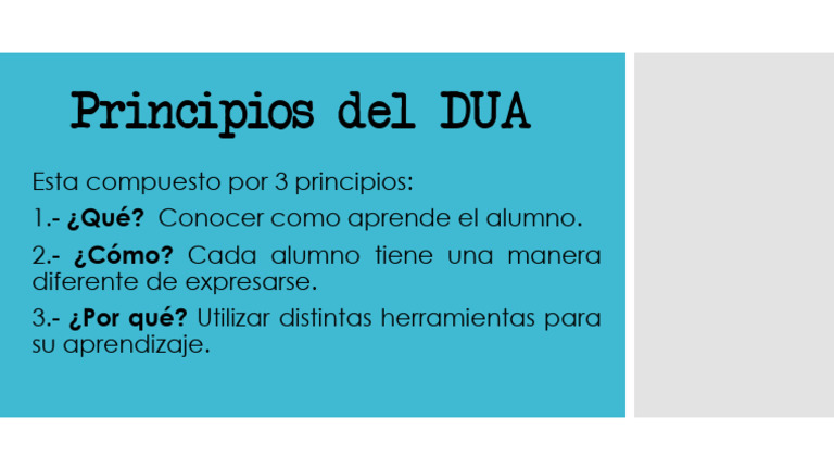 Principios del DUA en Educación | PDF | Crecimiento personal y ...