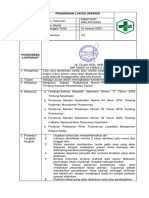 5.3.4.1 SOP Pemberian Tanda Daerah Operasi Ini