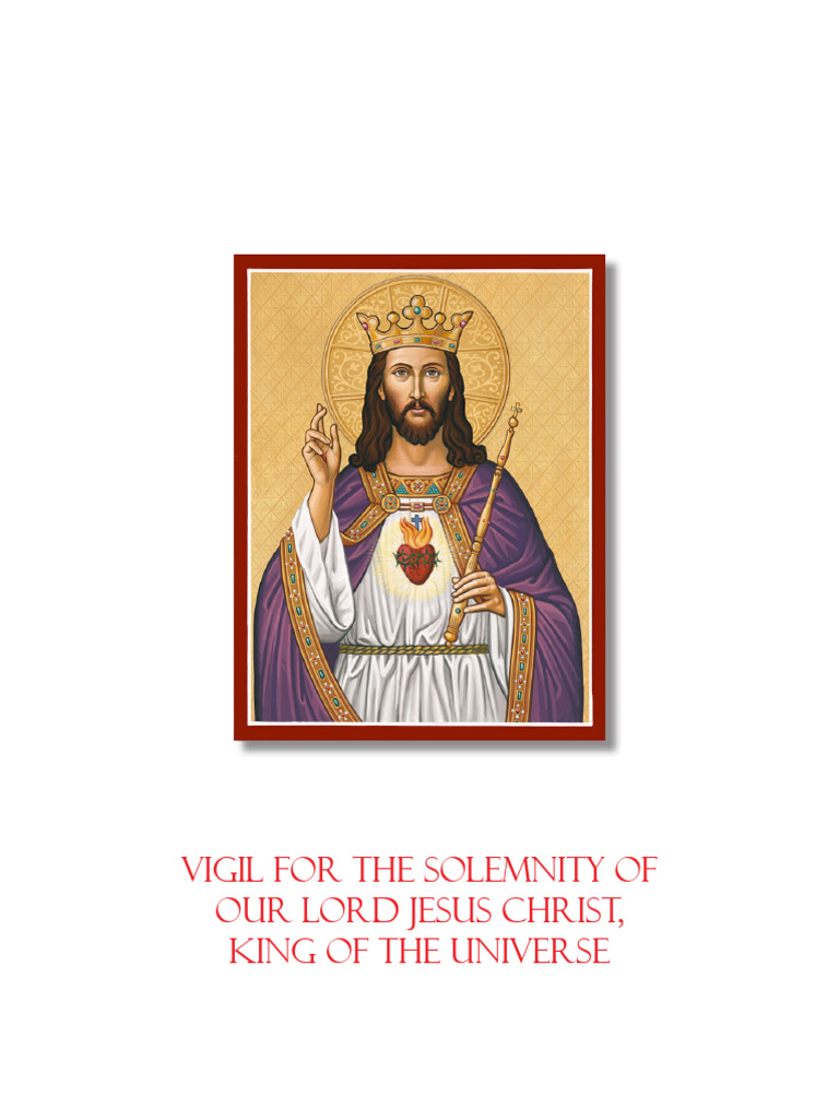 Vigil For Solemn of Christ The King | PDF | Eucharist | Jesus