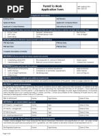 ICT Permit To Work Application - Rev 2021