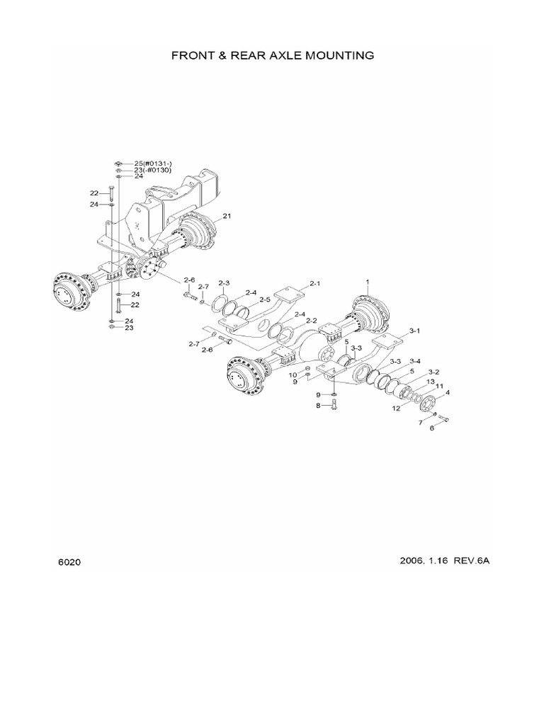 Front & Rear Axle Mounting HL770-7 | PDF