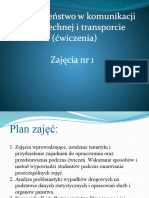 Bezpieczeństwo W Komunikacji Powszechnej I Transporcie (Ćwiczenia) Zajęcia NR 1