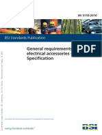 General Requirements For Electrical Accessories - Specification