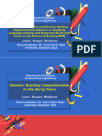 Final PPT On Reading Comprehension in The Early Years